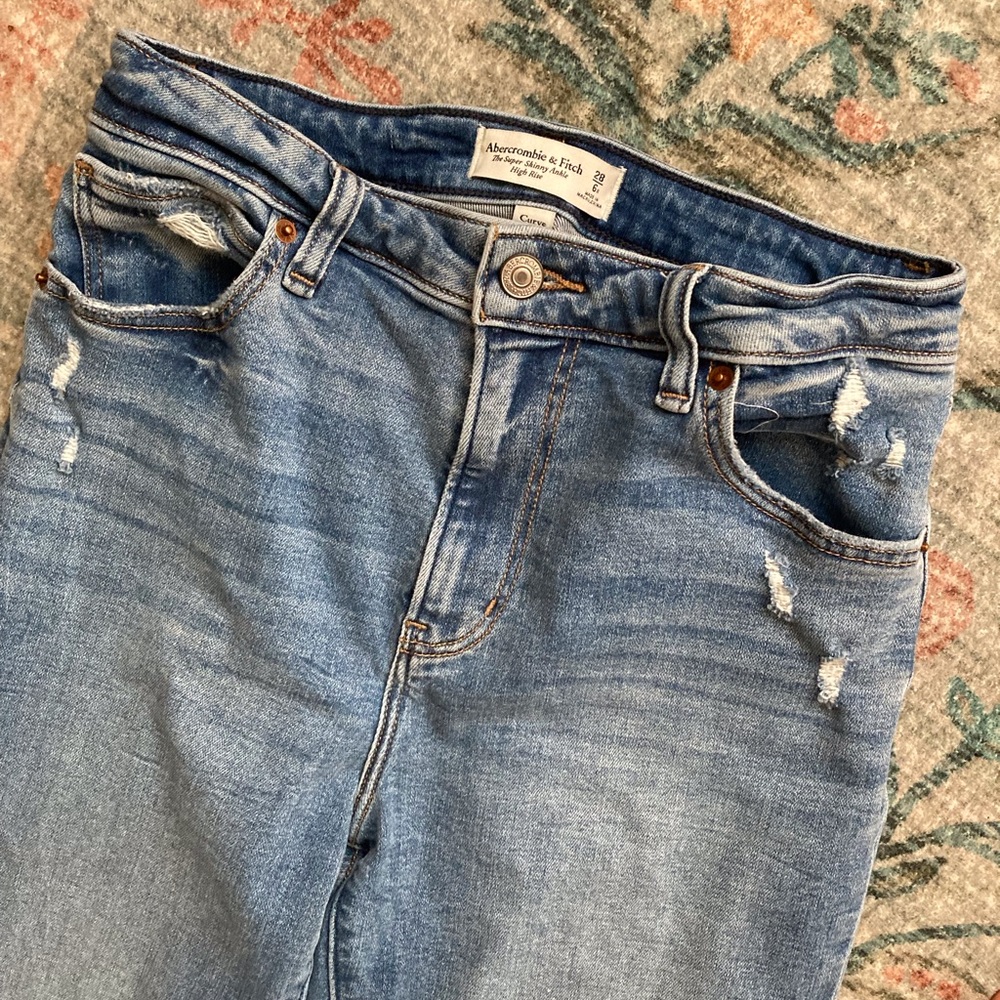 Abercrombie Jeans Curve Love Super Skinny Ankle Jean Size 6